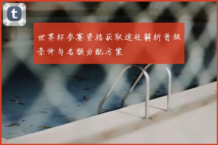 世界杯参赛资格获取途径解析晋级条件与名额分配方案